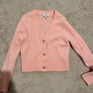 & Other Stories pink cardigan sweater